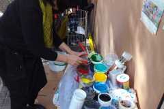 Preparant-nos per a la intervenció artística.