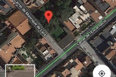 Localització de l'alzina i les casetes.