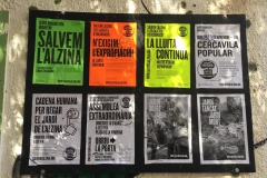 Per Festa Major, historial de cartells al mur.
